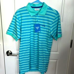 Men’s Columbia performance fishing gear polo size small